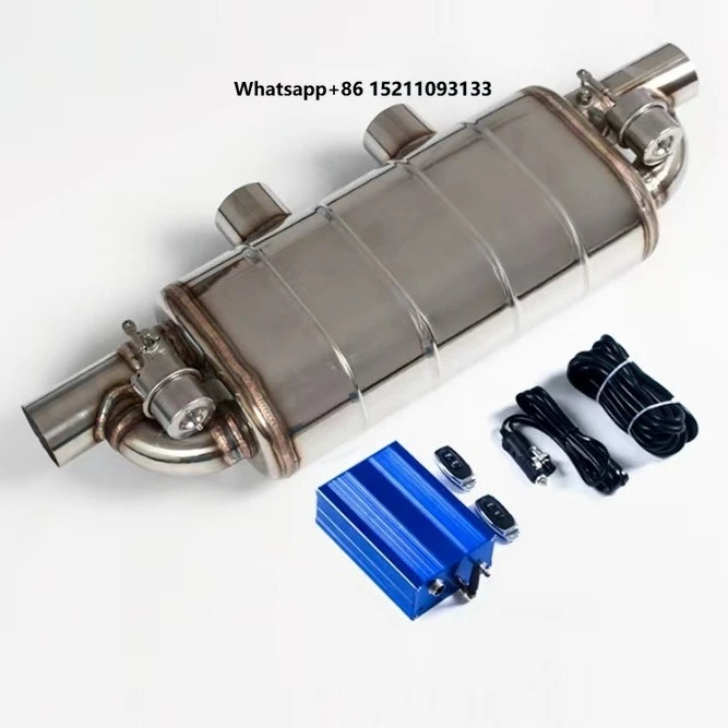 Car Exhaust Dual Outlet Pneumatic Valvetronic  System Remote Control Muffler
