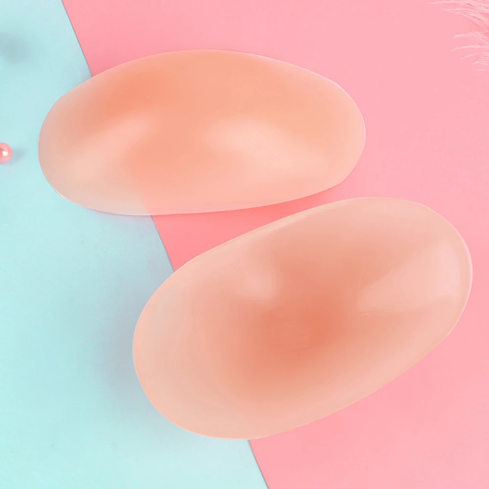 1Pair Naturally Soft Silicone Anti Slip Shoulder Pads Invisible Shoulder Enhancer Push-Up Cushions Reusable Self-Adhesive Unisex