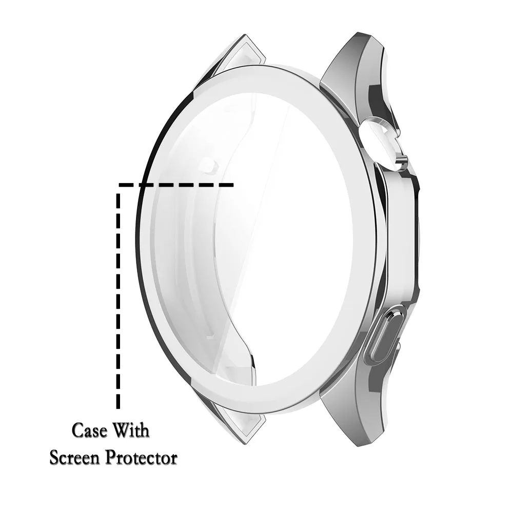 Terbaru penutup TPU untuk Huawei Watch GT4 46mm pelindung Shell dengan pelindung Film cakupan penuh lembut perlindungan layar perlengkapan