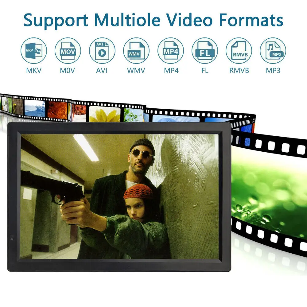 14" Portable Digital TV DVB-T2 ATSC ISDB Digital Analog Car Television Player Wireless Screen Share Miracast HDMI Video Player