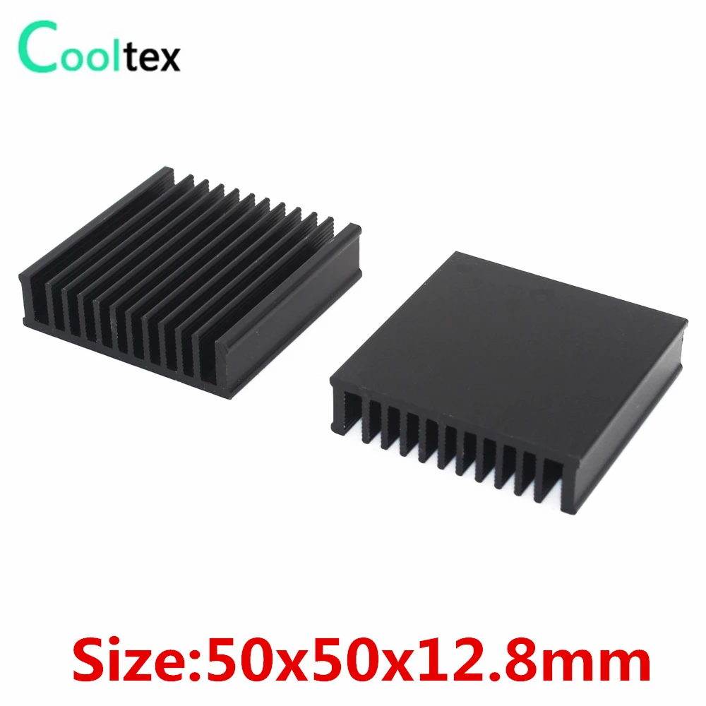 3pcs/lot 50x50x12.8mm Aluminum Heatsink heat sink radiator for Electronic Chip RAM LED  IC COOLER cooling