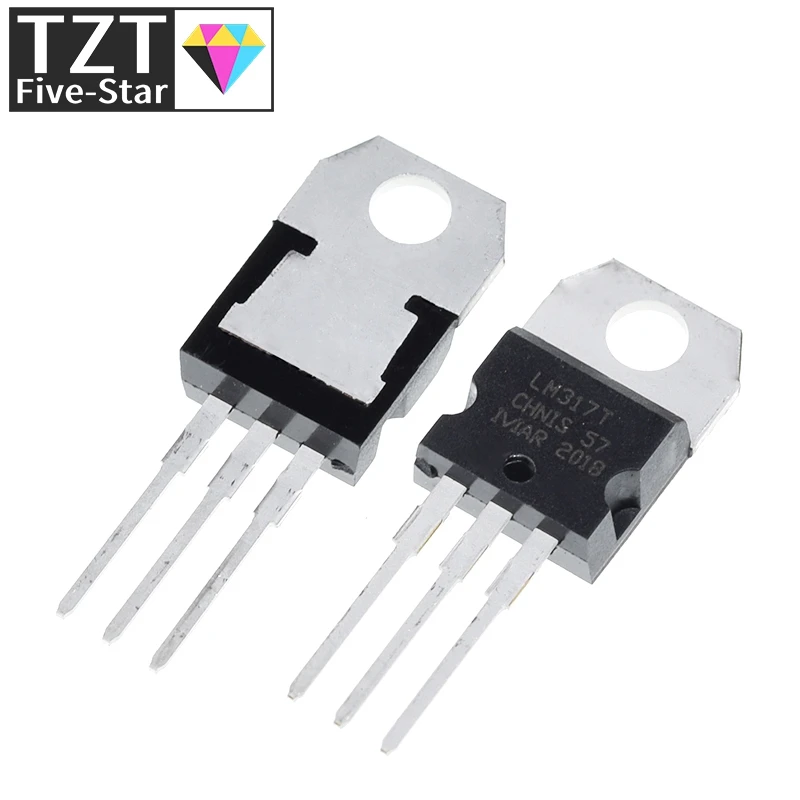 10PCS LM317 LM317T Voltage Regulator 1.2V to 37V 1.5A TO-220