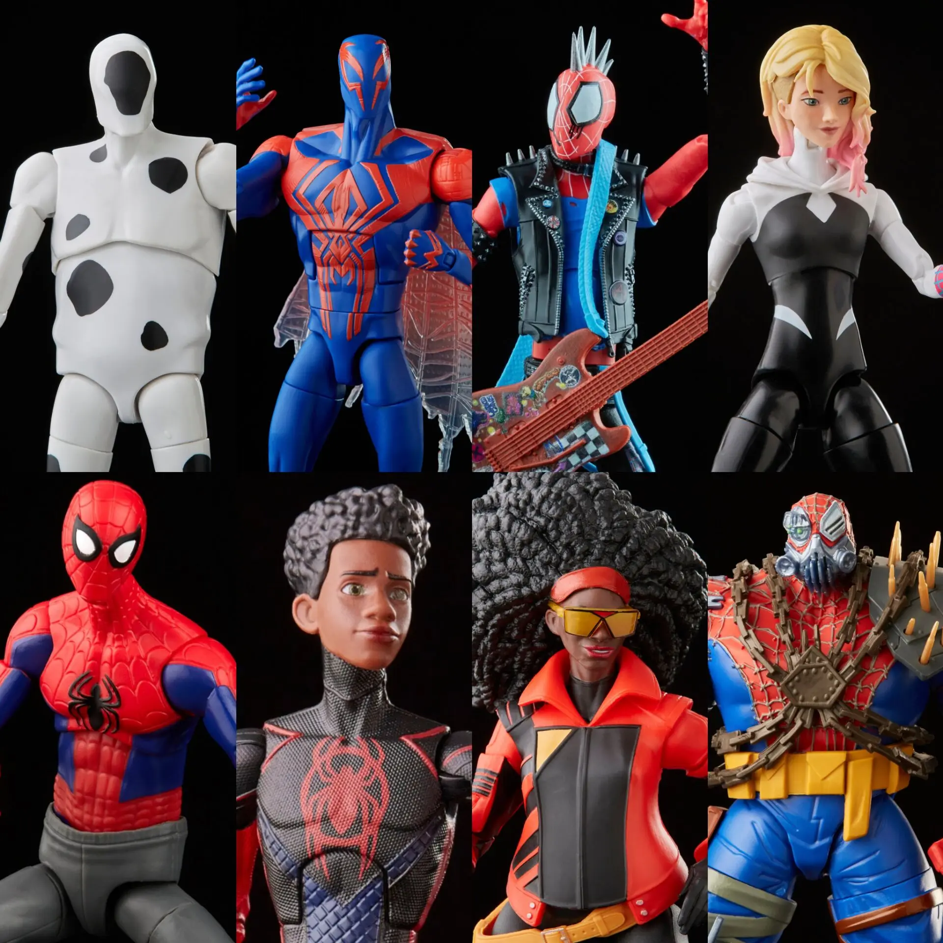 Marvel Legends Across The Spiderverse Peter Paker Gwen Spot Miles 2099 Spider Punk  Wave 6