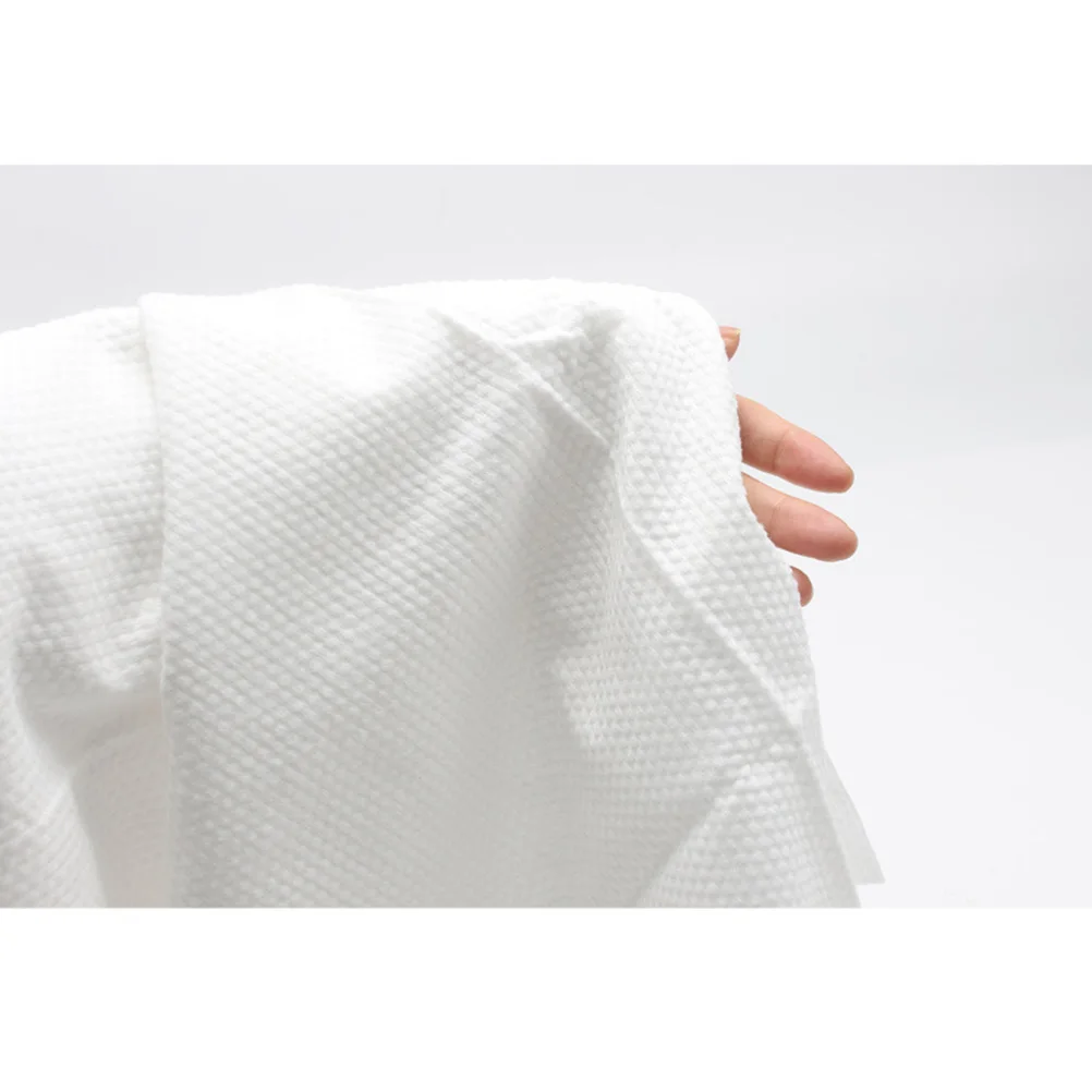 

3PCS Disposable Bath Towels Large Absorbent Thick White Travel Section Easy Carry Single Package Soft Cotton Material