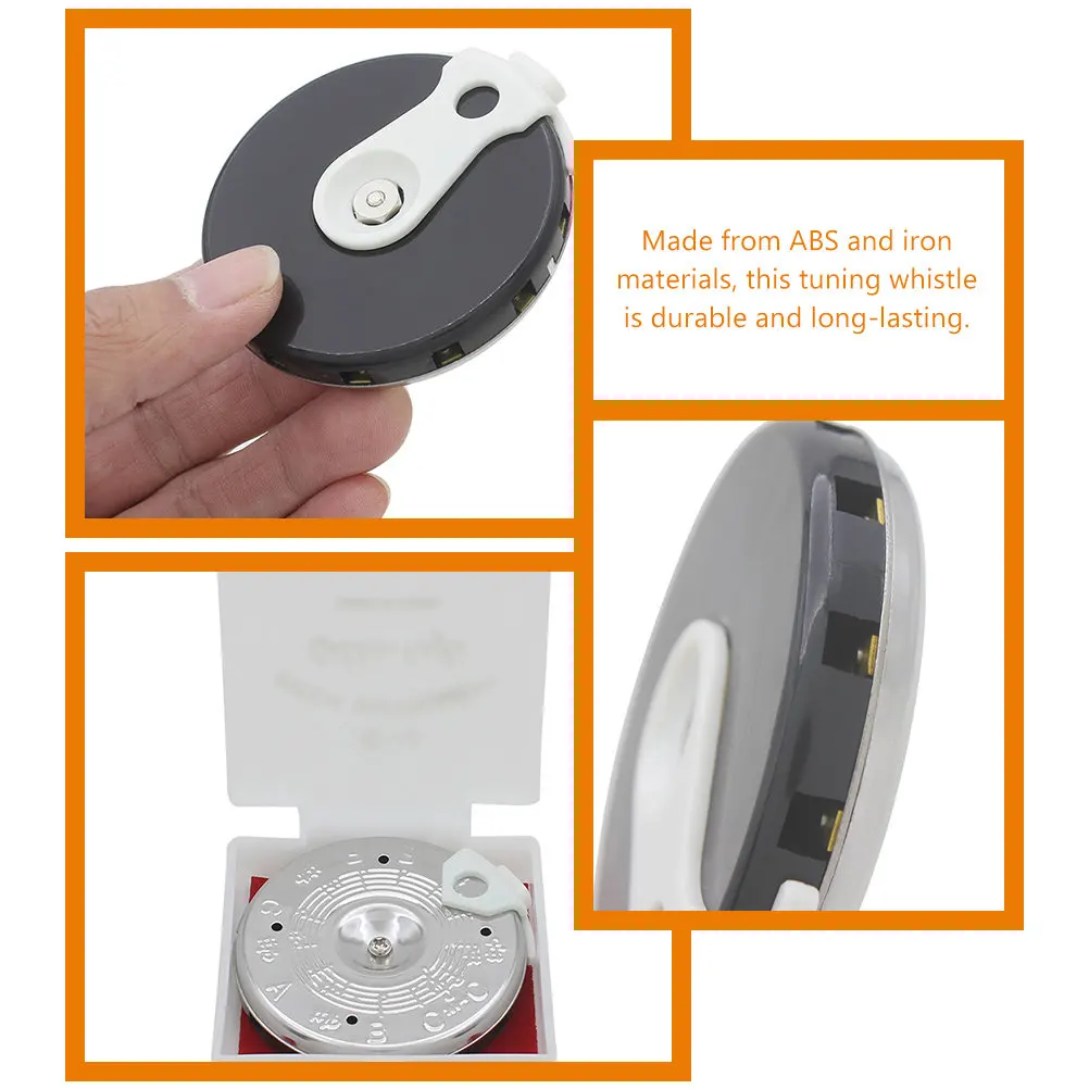 13-Tone Pitch Pipe Tuner Heavy-Duty ABS Iron Construction Smooth Tuning Mouth-Blown Operation for Guitar Violin
