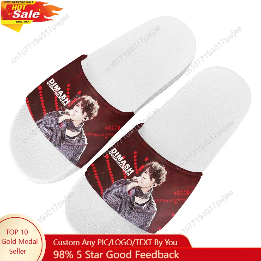 

Dimash Qudaibergen Kazakh Singer Slippers Home Water Shoes Mens Womens Summer Slipper street Indoor Outdoor Shower Pool Sandals