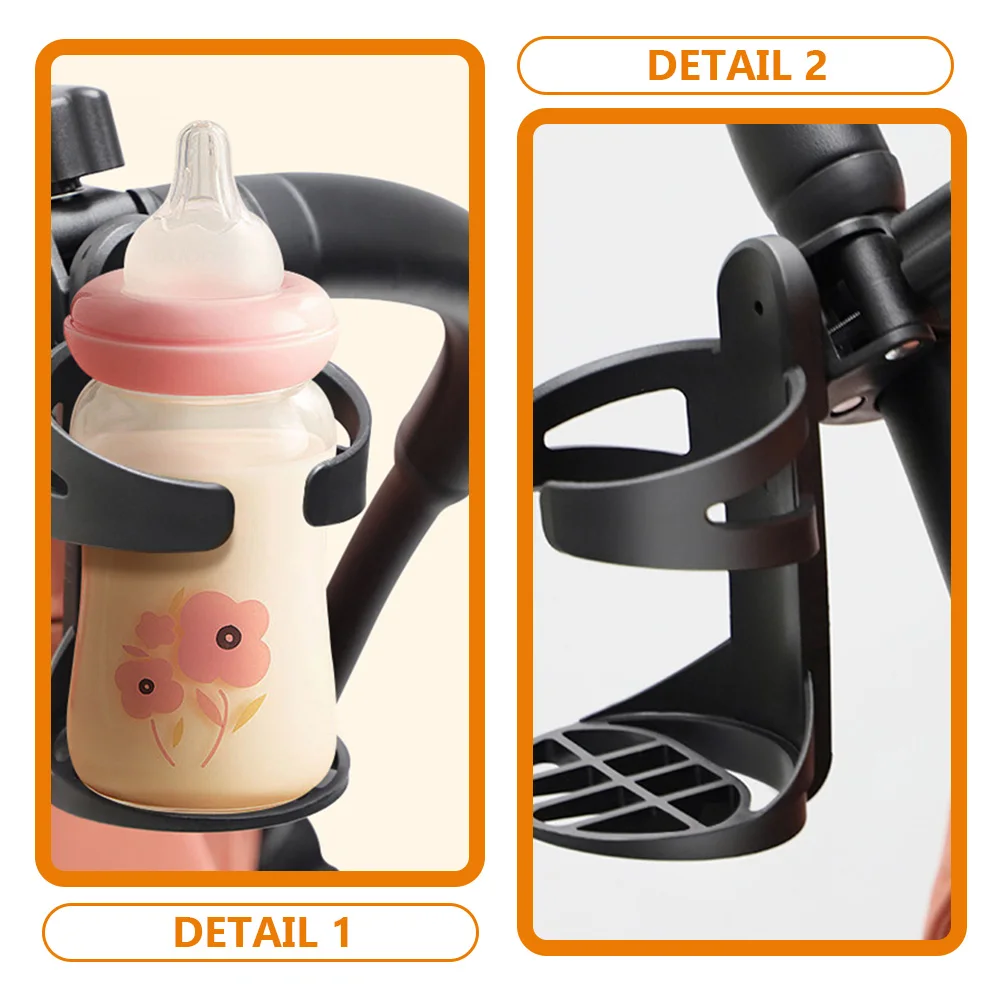 حامل أكواب لعربة الأطفال العالمي للكرسي المتحرك ووكر ومقود الدراجة وحامل مشروبات قابل للتعديل لأكواب علب الزجاجات