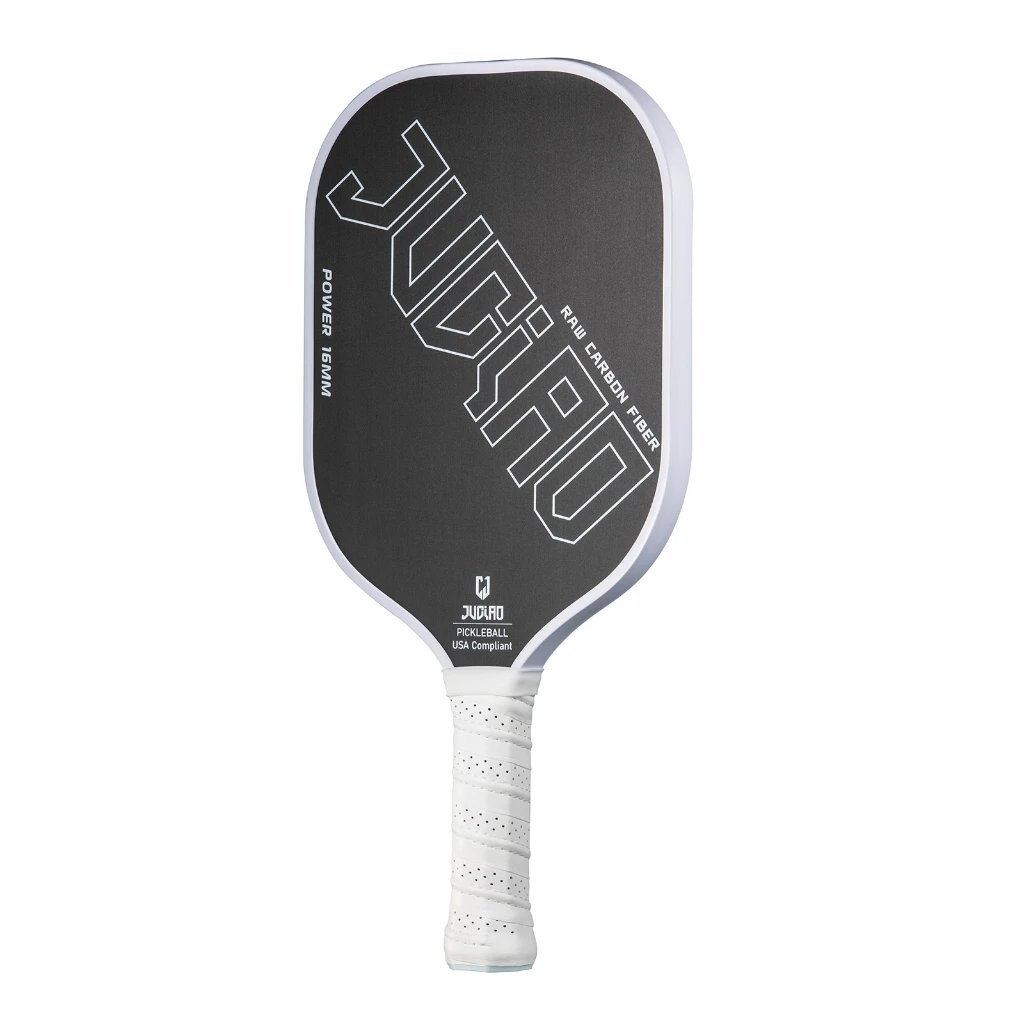 Pá De Pickleball De Fibra De Carbono Raw Thermoformed T700, Spin Superfície Texturizada, Borda De Espuma, Aperto Ergonômico