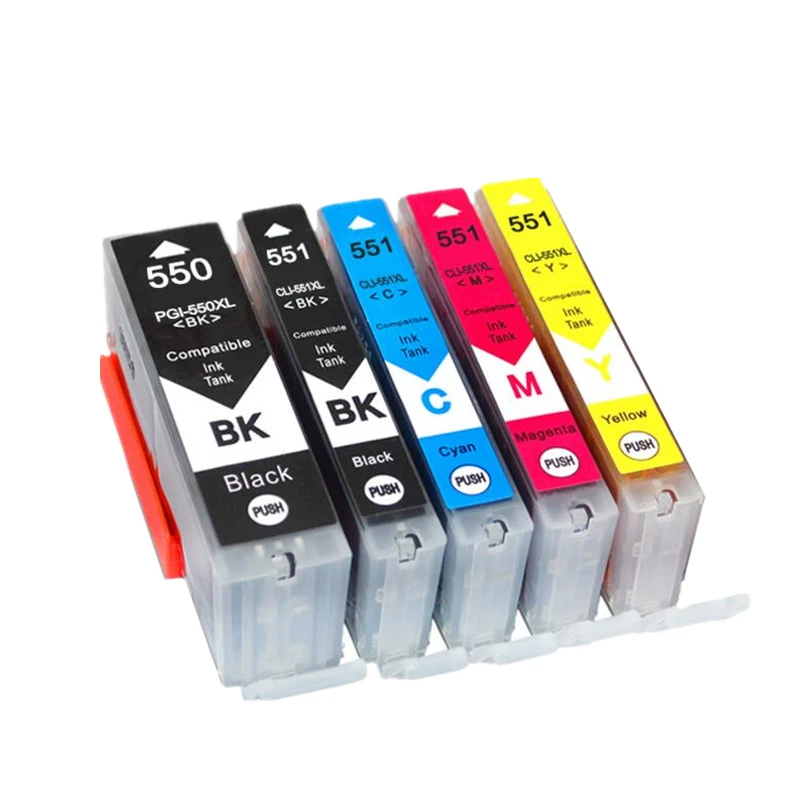 Compatible PGI 550XL pgi 550 pgi-550 cli-551 XL ink cartridge PGI550 CLI551 for Canon PIXMA IP7250 MG5450 MX925 MG5550 6450 5650