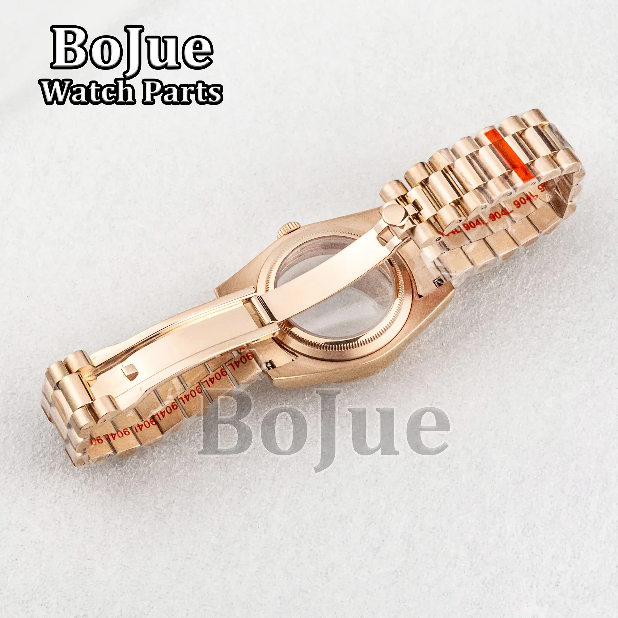 36mm/39mm Rose Gold NH35 Case President Bracelet Strap Watch Sapphire Glass accessories For nh34 nh36 Movement Dial Datejust