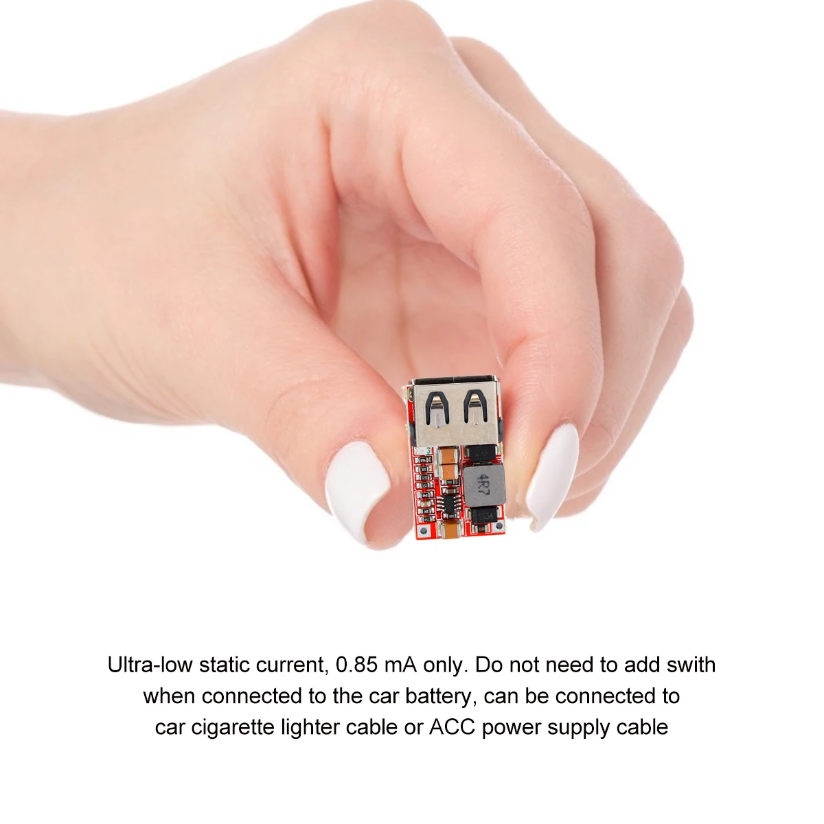 

5pcs Dc-Dc Usb Module 6-24V To 5V 3A 12V 24V Car Module Reverse Polarity Protection Low Static Current Synchronous