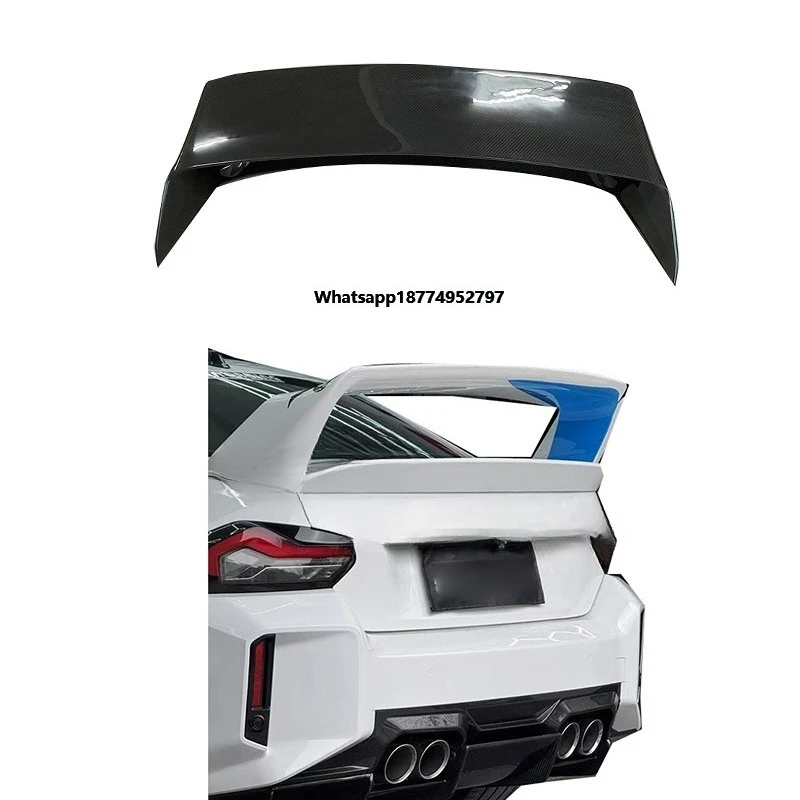 SPC G87 M2 Dry Carbon Fiber Rear Spoiler for  M2 2023+ Prepreg Carbon Fiber Rear Trunk Wing for  G87 Tail Trunk Spoiler