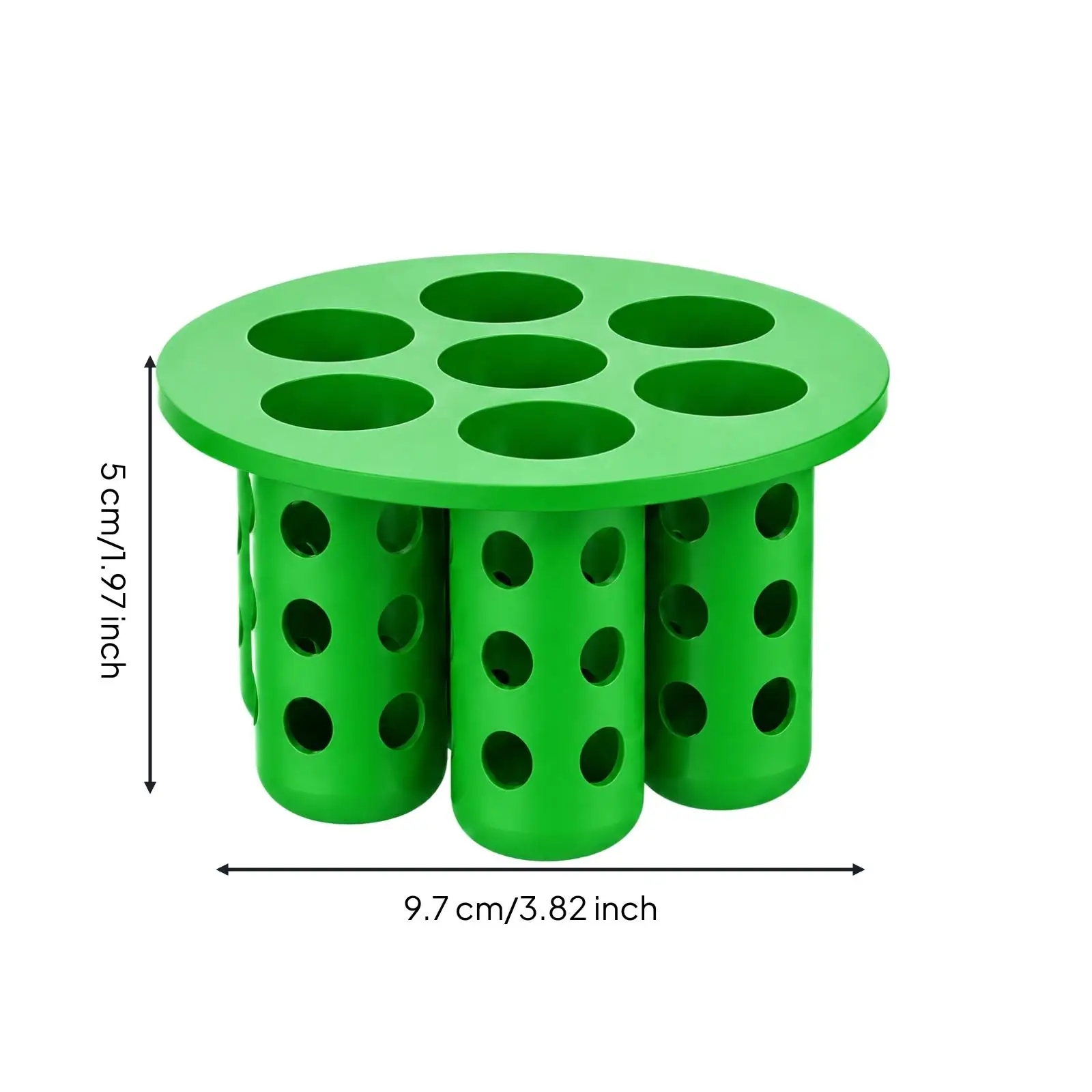 Soilless Hydroponic Grow Rack Starter Insert for Leafy Vegetables and Ornamentals with Planting Openings for Roots