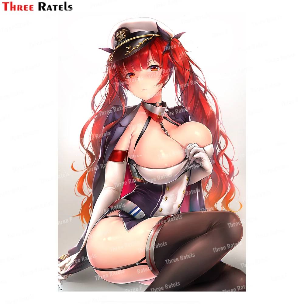 Three Ratels I901 Honolulu Azur Lane Personalized Creative Scratch Stickers For Passat B5 Auto Decals
