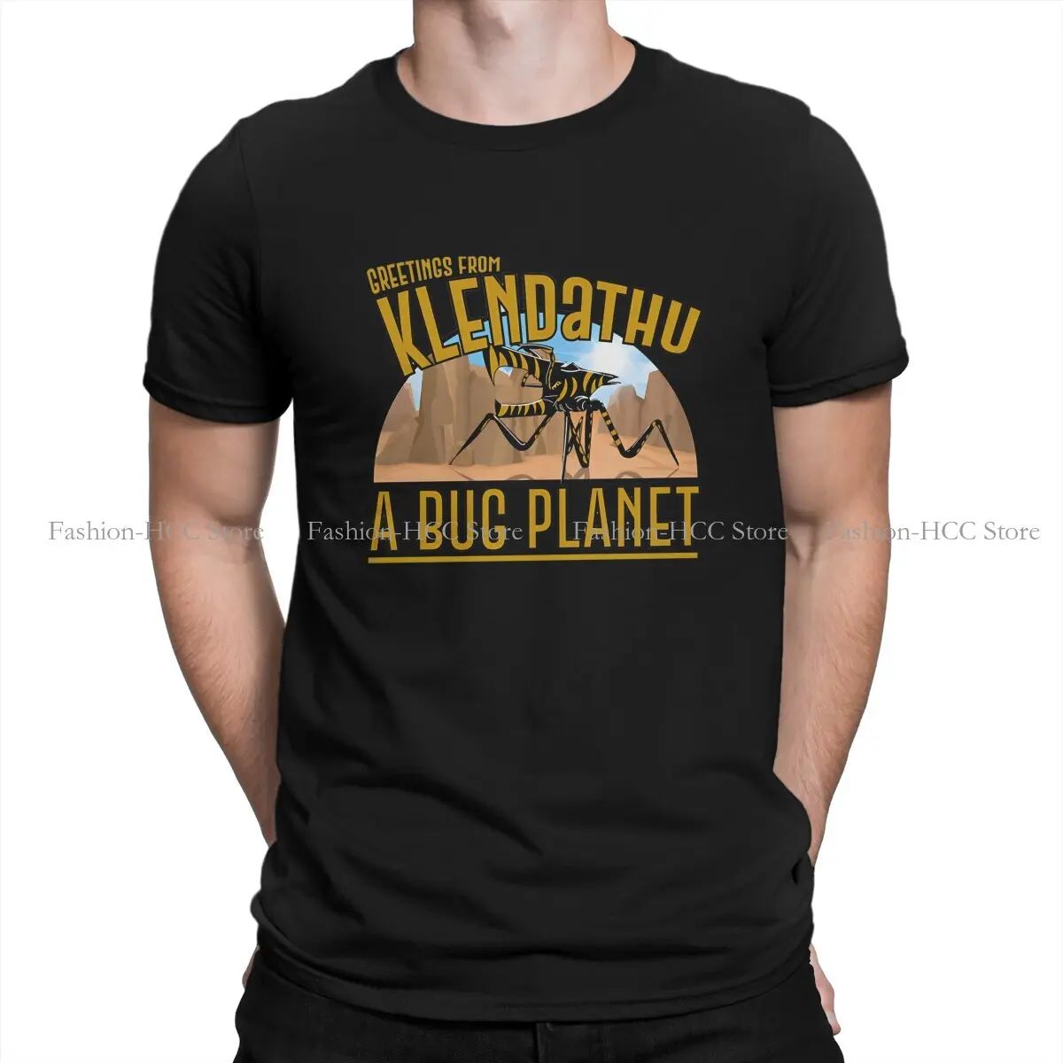 Greetings From Klendathu Unique Polyester TShirt Starship Troopers Top Quality New Design Graphic  T Shirt Short Sleeve