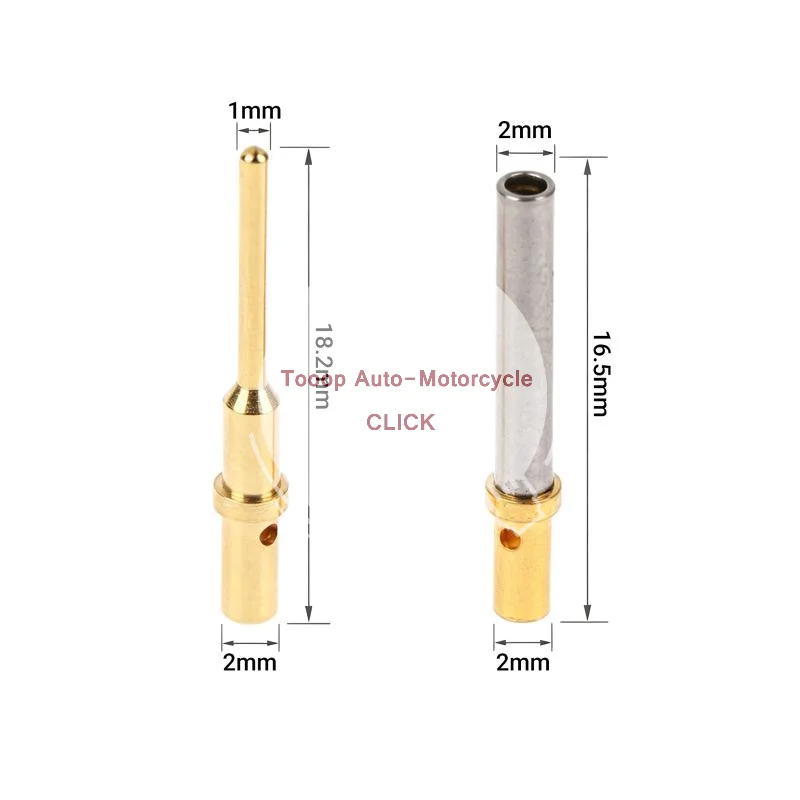 Waterproof 0460-202-2031 Terminals 5/10Pcs Gold Plated Stainless Steel 6-20AWG Male Female for Boat Electrical System