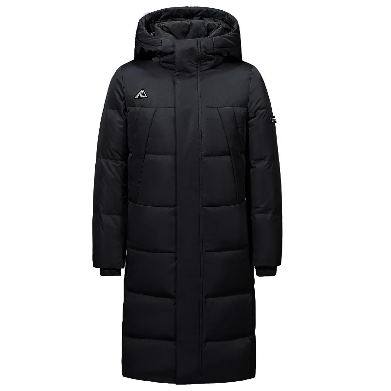 Mens Womens Winter Coats Long Warm Thickened Down Jacket with Hood Casual Quilted Puffer Parka Windproof Jackets