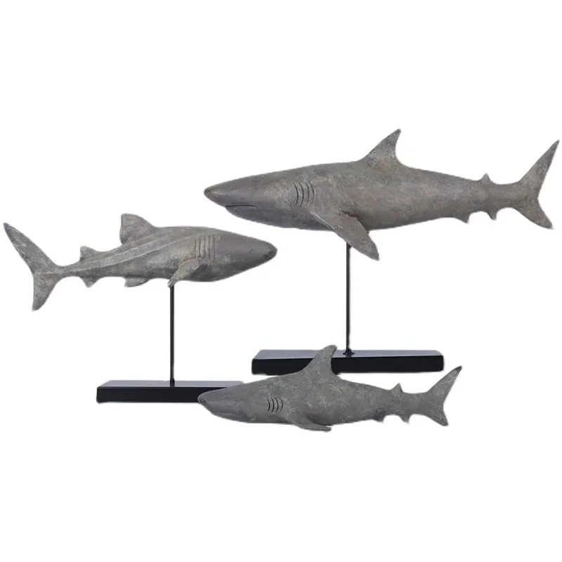 

tiger sharks, whales, ocean style, model rooms, seafood restaurants, and restaurants are decorated with resin handicrafts.