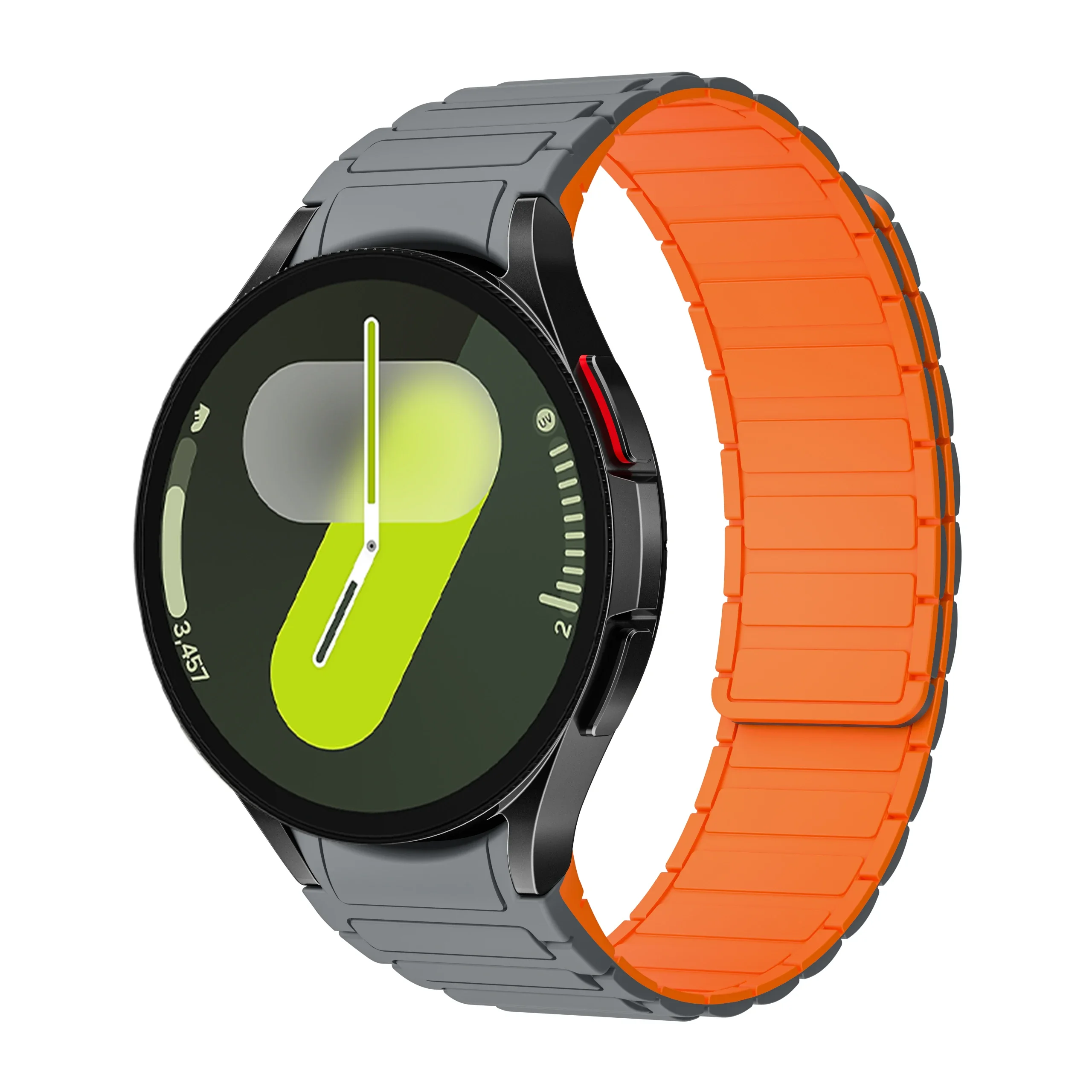 Geen gaten 20 mm siliconen magnetische band voor Samsung horloge Galaxy 7 6 5 4 44/40 mm 6Classic 43 mm 47 mm 42/46 mm band 5Pro 45 mm armband