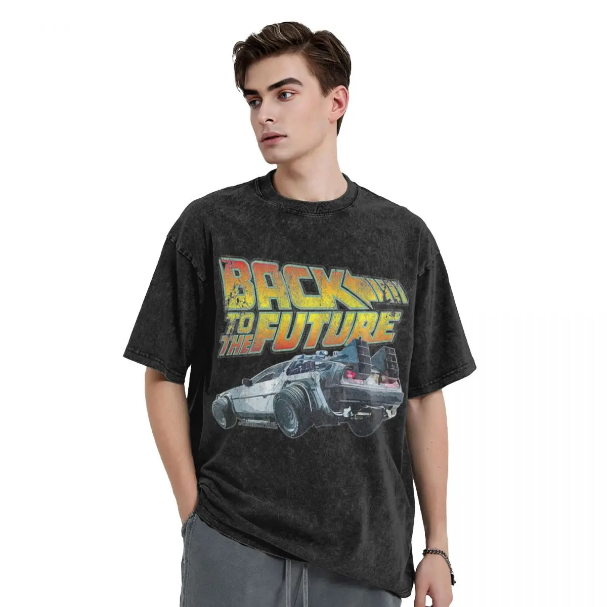 

Back to the future T-Shirt street wear quick drying sublime clothes for men