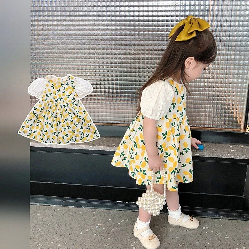 Mädchen Blumenkleider Prinzessin Kleid Baby Mädchen Sommerkleid Blumenmädchenkleider Baby Mädchen Kleid Kinder Kleider فساتwaan