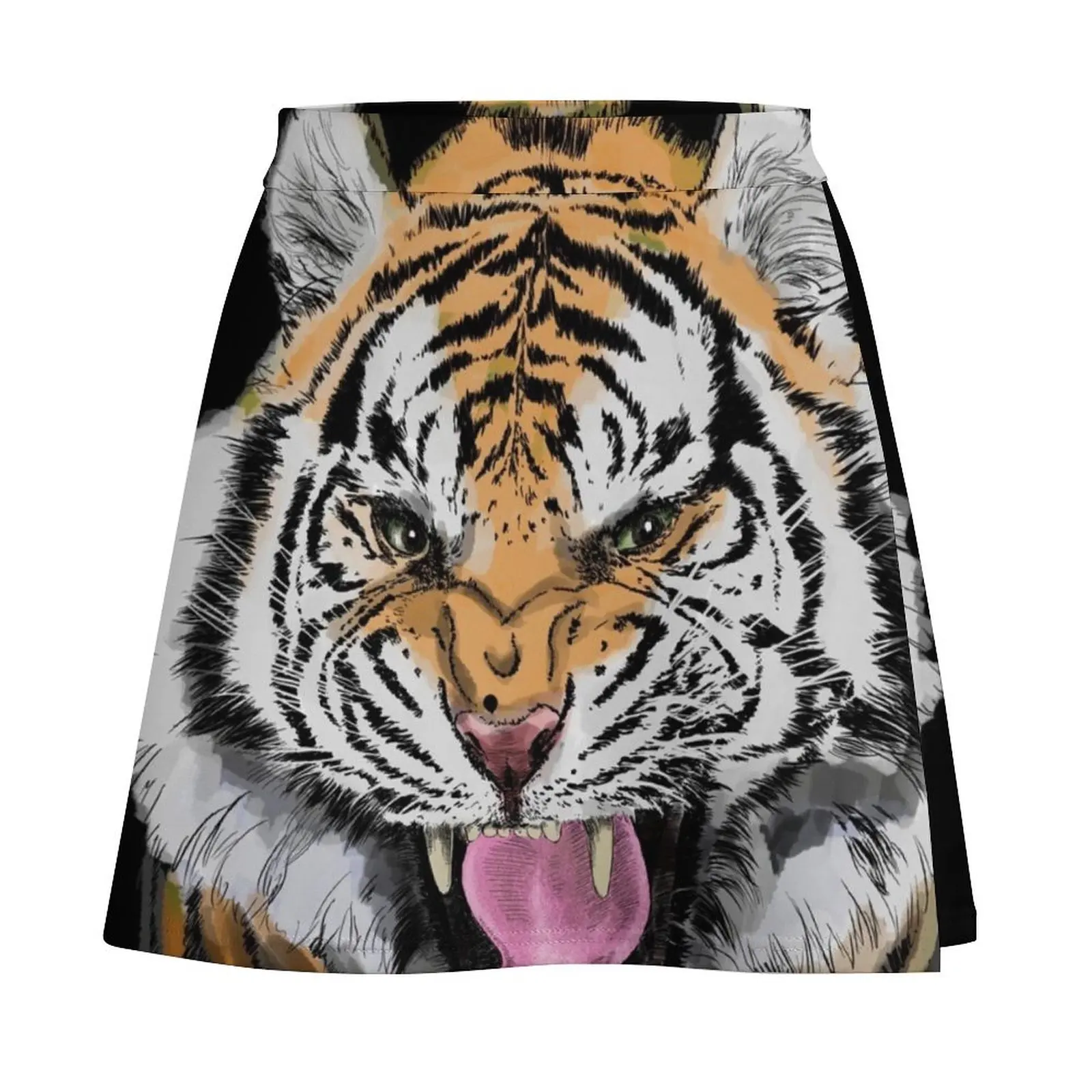 tiger Mini Skirt modest skirts for women Women's summer skirt summer clothes shorts Mini Skirt
