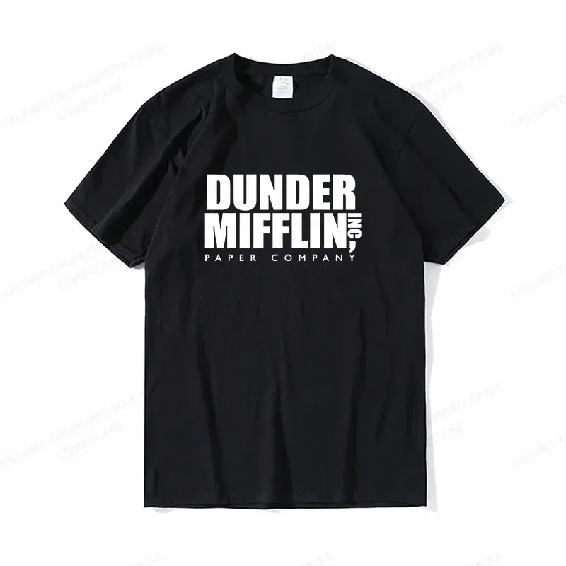 

DUNDER MIFFLIN T Shirt Men Fashion T-shirts Cotton Tshirt Office Tops Tees Women Tshirt Boy Tees Summer Camisetas Letter Clothes