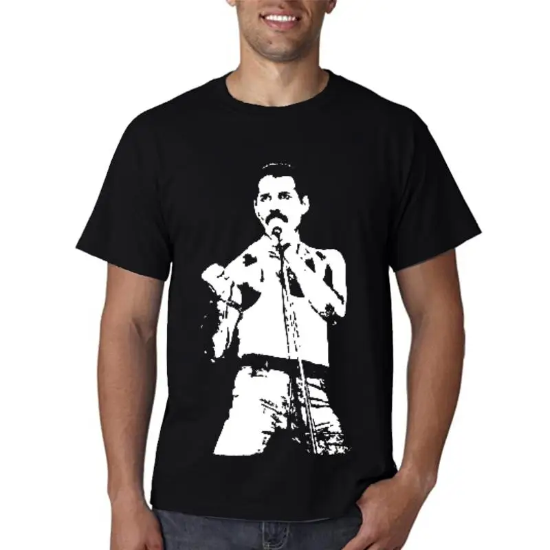 Womens Freddie Mercury Clossic Iconic Rock T-shirt