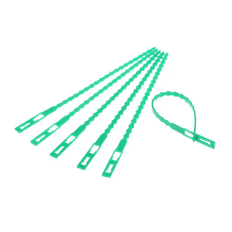 Reusable Garden Cable Ties Plant Vine Tree Shrubs Support Fastener Locking Nylon Adjustable Zipper Cables Ties Organizer Tools