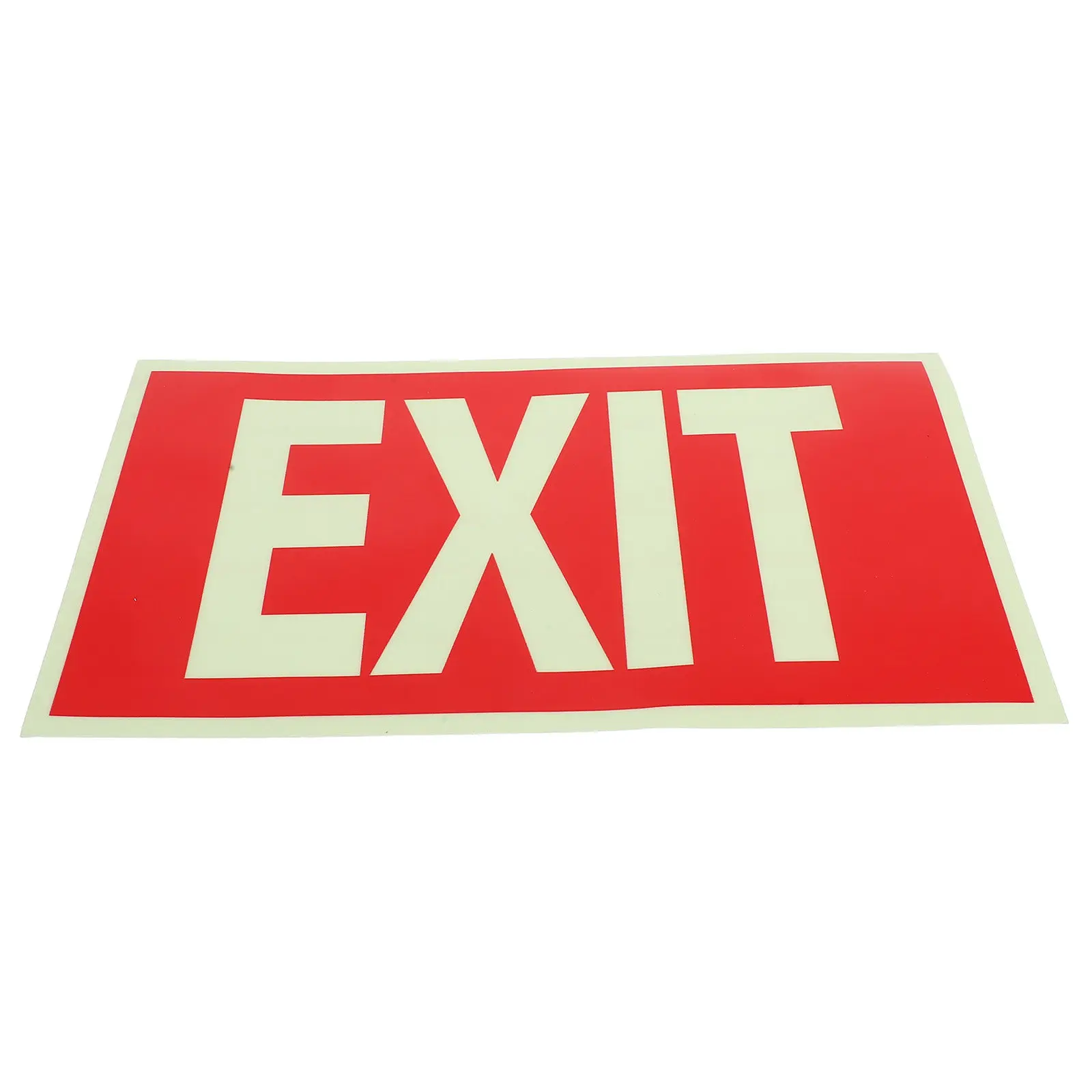 

Self Adhesive Emergency Exit Sign Sticker Glow in Dark for Malls Supermarkets Cinemas Bars High Visibility Fire Safety Exit Sign