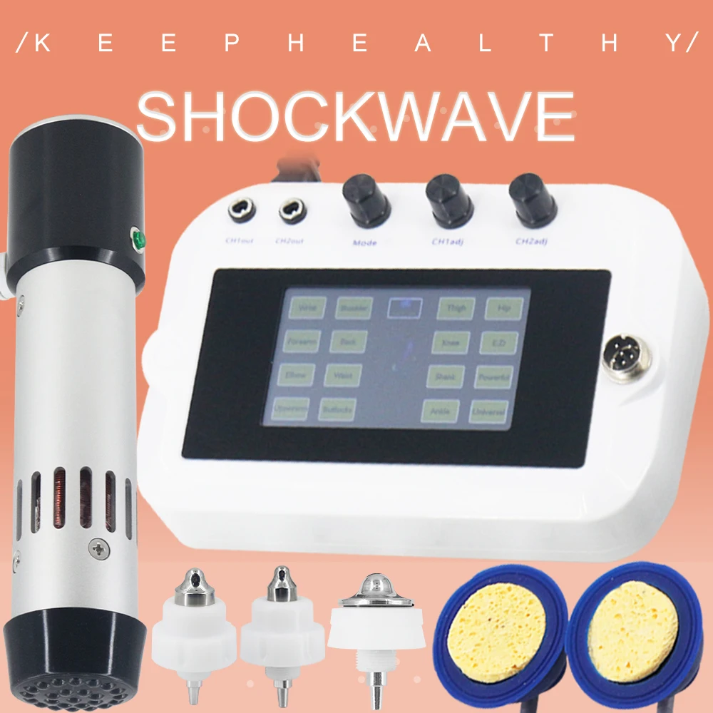 Physiotherapy Shockwave Therapy Machine EMS Portable Massager For ED Treatment Relieve Waist Back Pain 300MJ Shock Wave Massager