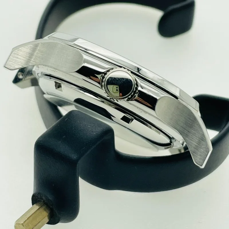 مجموعة علبة الساعة مناسبة لحركات NH35/NH36 ساعة الغوص ملحقات علبة الساعة الميكانيكية بقطر 42 مم #2