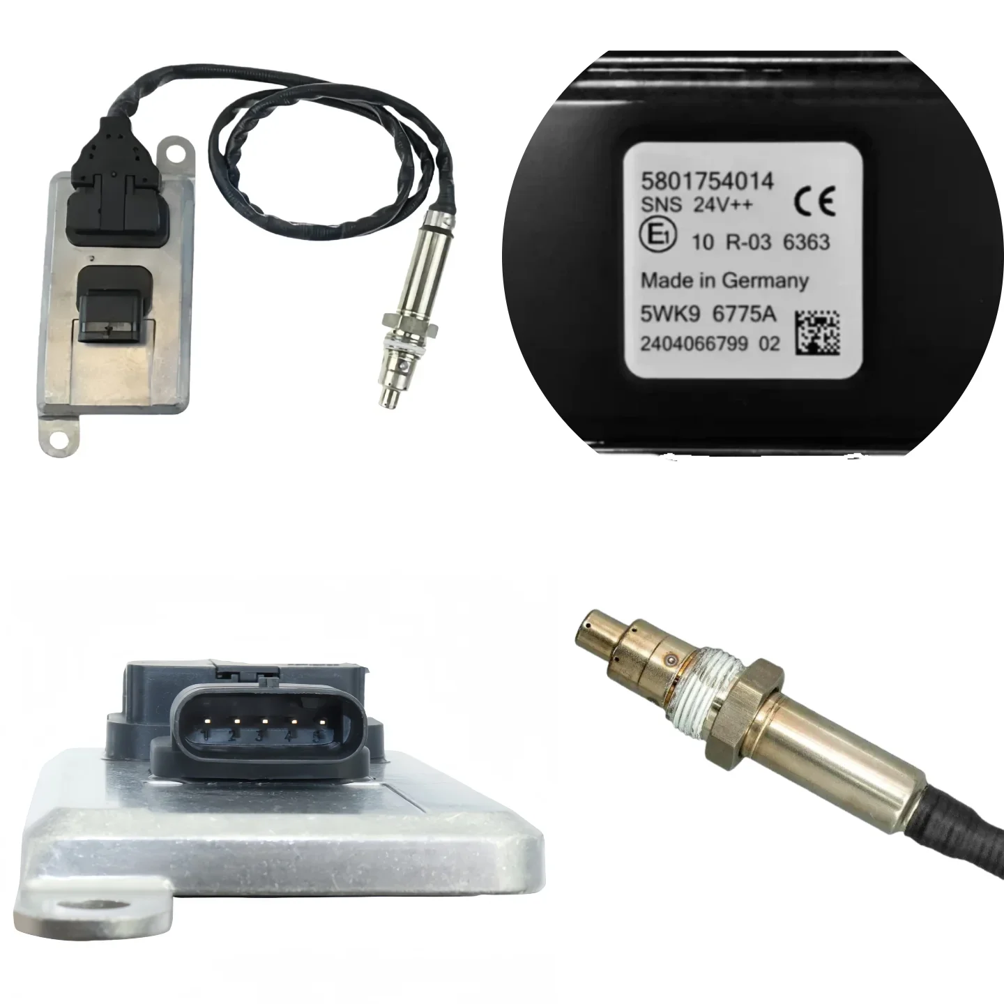 5801754014 5WK96775A 5801627703 5WK9677 مستشعر أكسيد النيتروجين لعادم الديزل يناسب الديزل IVECO STRALISAD190S33 2009-2016 سنة