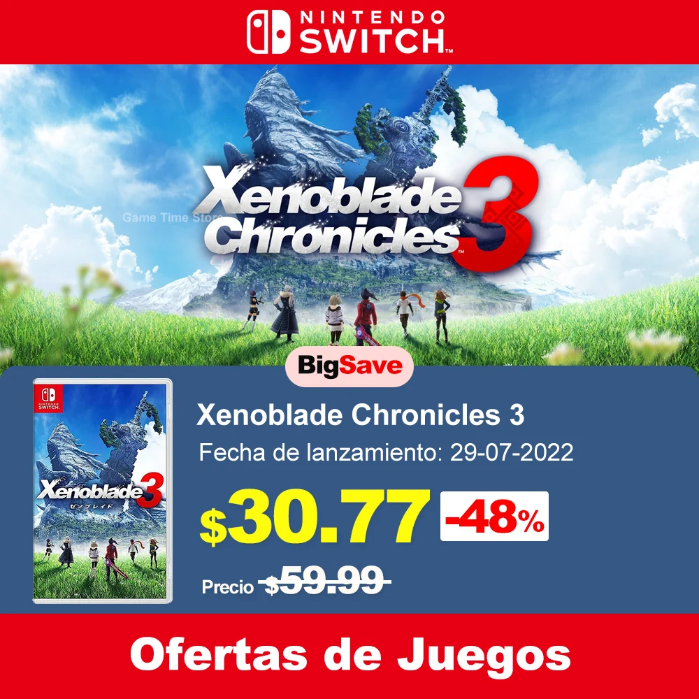 Xenoblade Chronicles 3 Nintendo Switch Game Deals 100% Official Physical Game Card RPG Genre for Switch OLED Lite Game Console