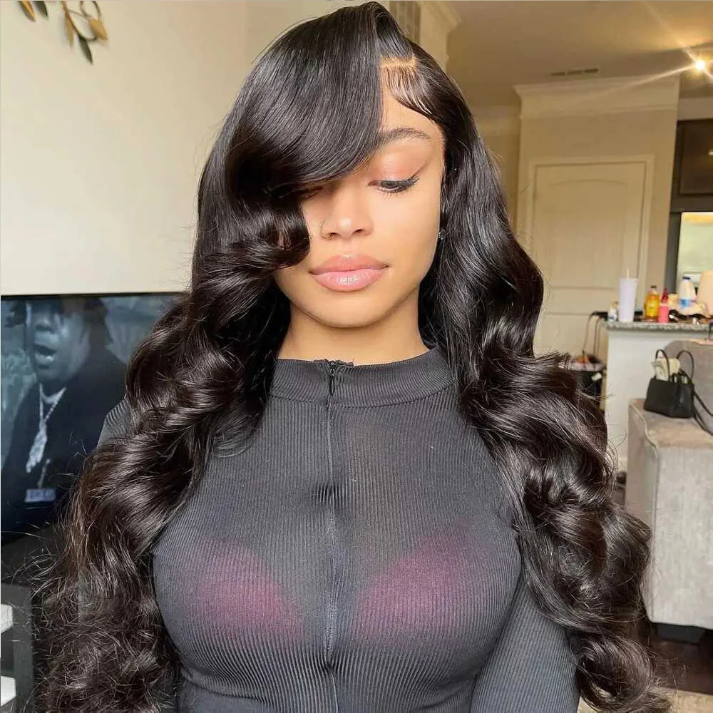 40 بوصة 200% كثافة الباروكات للنساء الشعر البشري قبل قطعها قبل قطع 13x4 الدانتيل الباروكات الجسم موجة الدانتيل الجبهة الباروكات