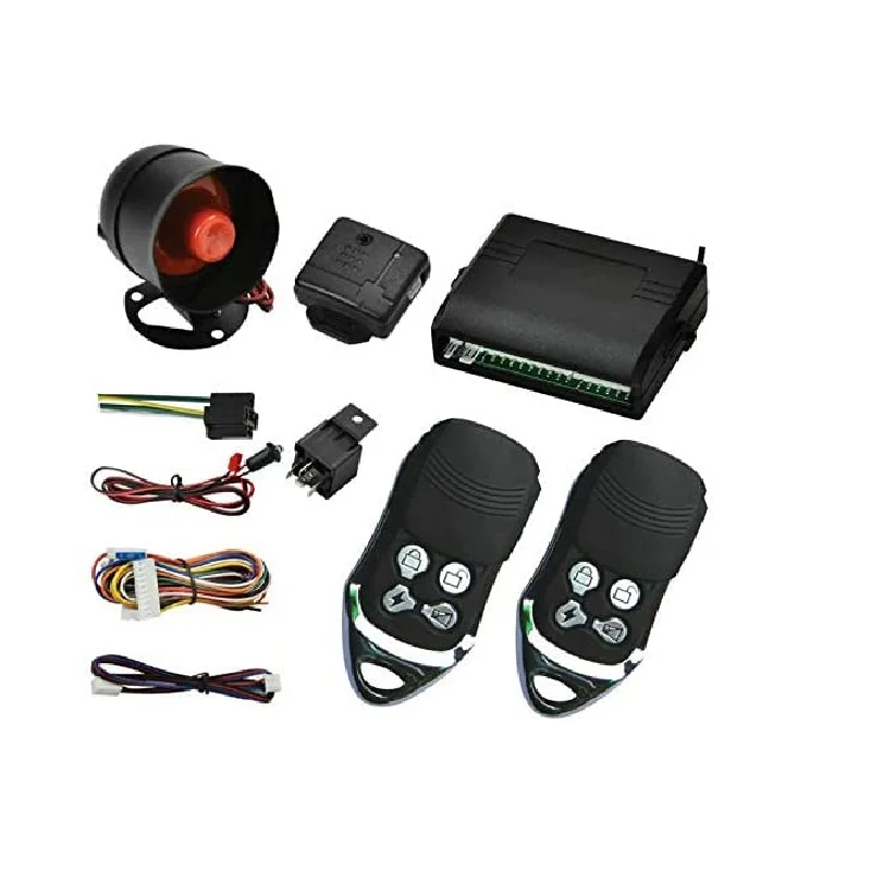 Car Door Lock Keyless Entry System Kit Remoto Central com Sensor de Choque Imobilizador Door Lock, Keyless Entry System com Sirene