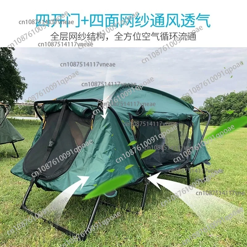 Premium Automatic Camping Tent 1-2 Person Thickened Stormproof Mosquito-Proof for Outdoor Fishing Hiking Backpacking