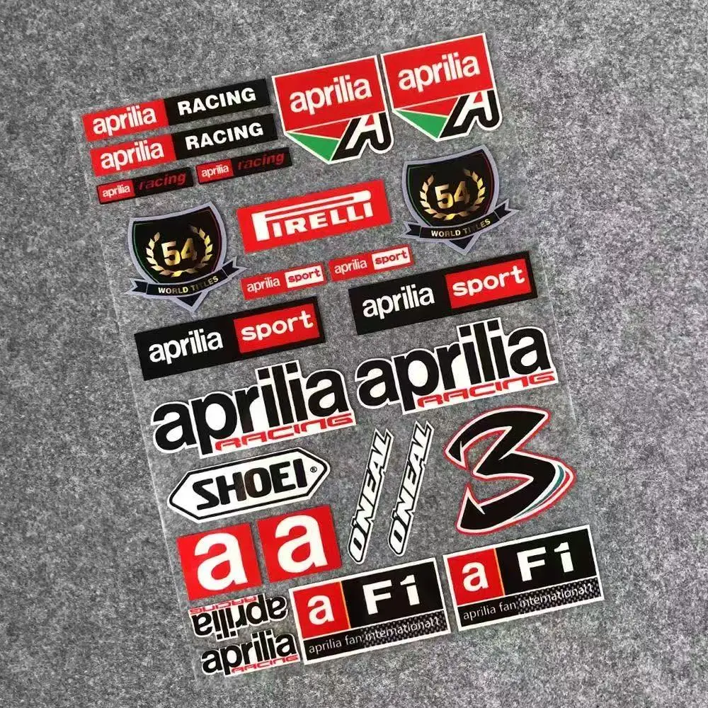 

Motorcycle Reflective Stickers for Aprilia GPR150R 250R RSV4 125 Piaggi No. 3 Helmet Racing Modified Stickers Waterproof Decals