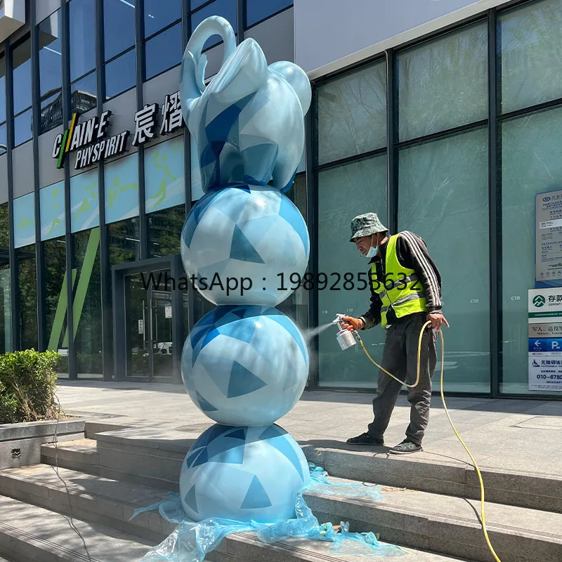 LYY Fiberglass Cartoon Animal Elephant Sculpture Outdoor Entrance Scenic Area Residential Area Mall Decoration