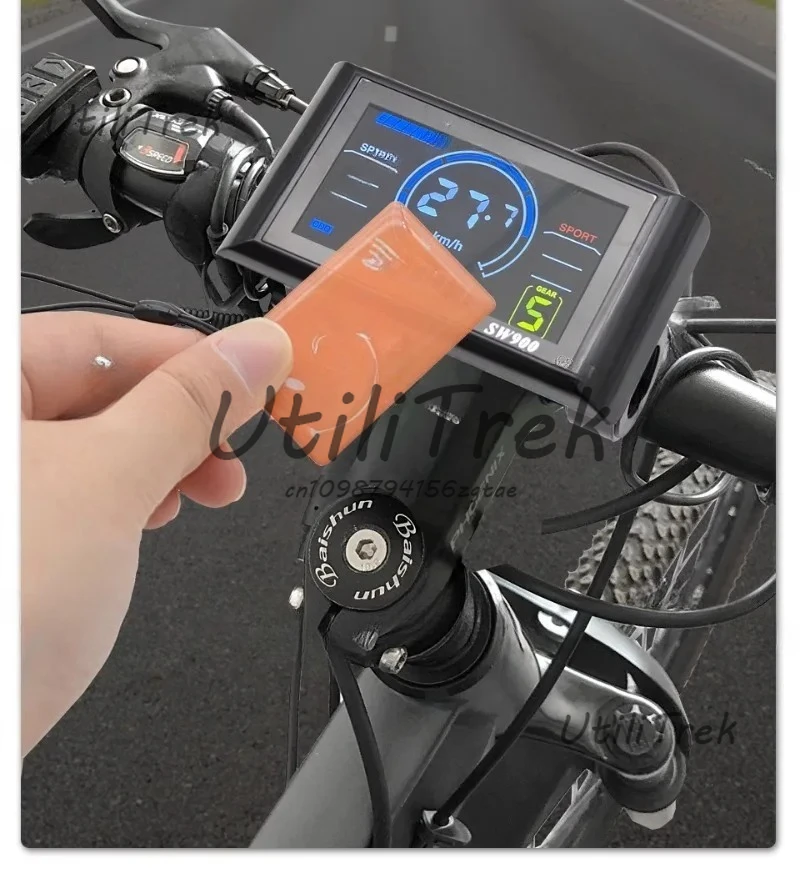 

NFC индуктивный ЖК-дисплей для горного велосипеда SW900, шестиядерный водонепроницаемый дисплей управления скоростью для электрического велосипеда