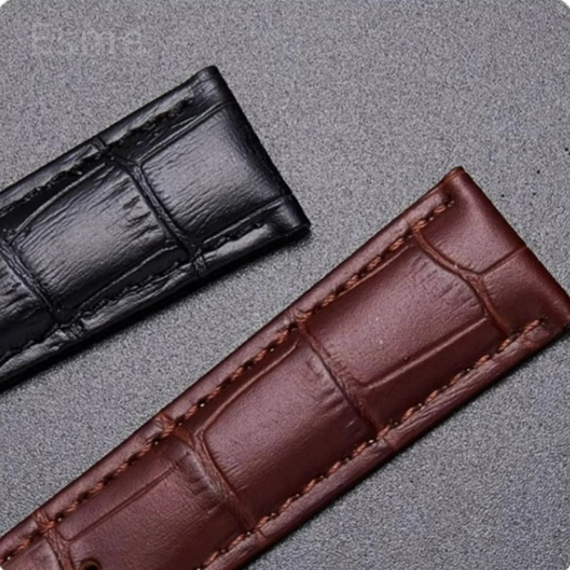 ل أوميغا Speedmaster كوكبة سلسلة R228 141 الصلبة الفولاذ المقاوم للصدأ للطي مشبك جلد طبيعي حزام الساعات 18 19 20 مللي متر #5