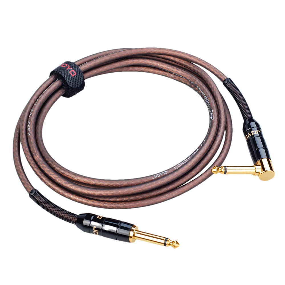 

Аудиокабель JOYO CM-21/22, 6.35 мм, моно, штекер-штекер, прямой/угловой, длина 6 м, для гитары, баса, клавишных инструментов