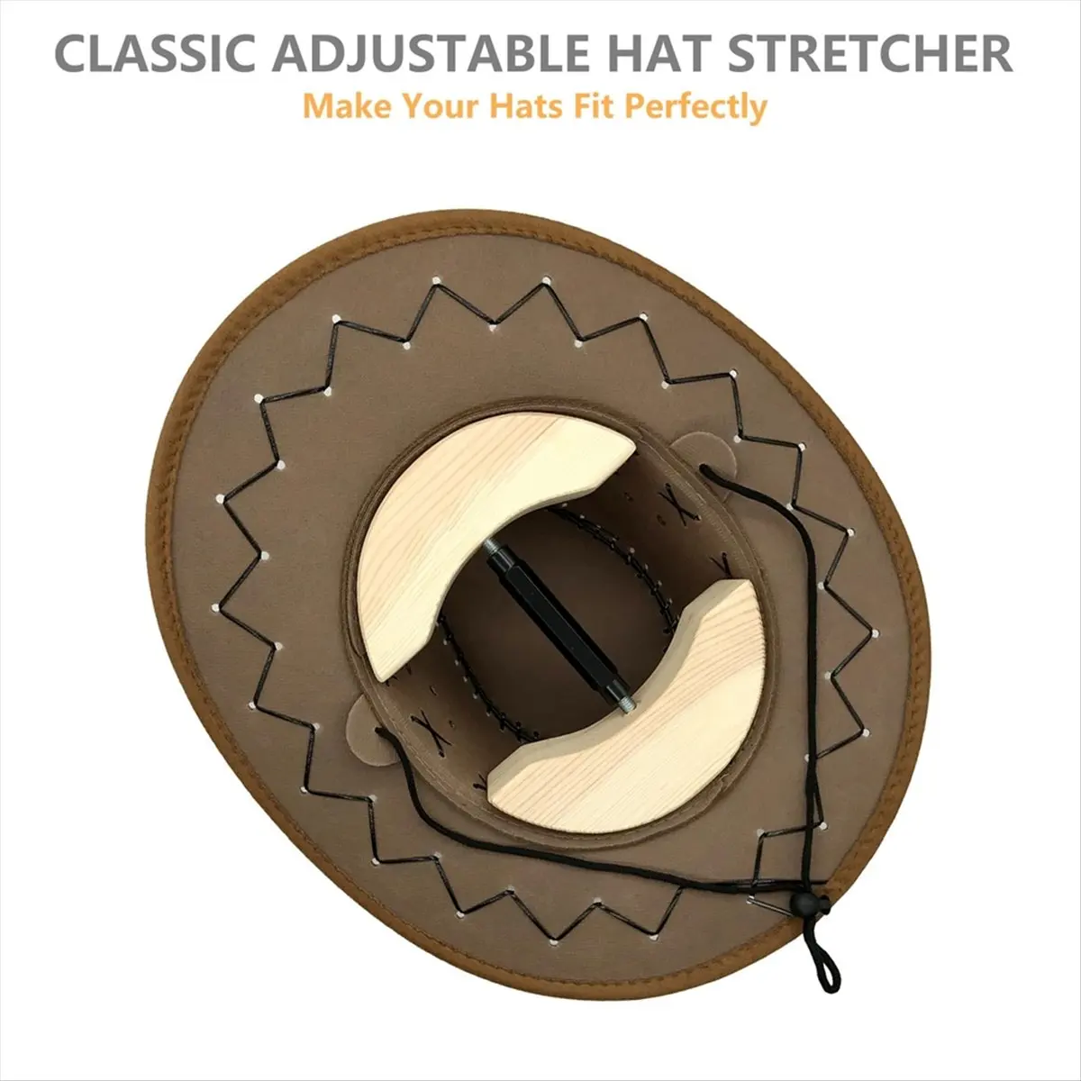Hat Stretcher Wooden Hat Shaper Stretcher Enlarge and Shape Hat Shaping and Fixing Solid Wood Hat Support &LICG