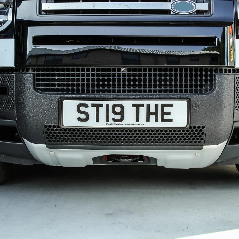 المصد الأمامي من الألومنيوم تحت الحرس لسيارة Land Rover Defender 90 110 2020-2024 إصدار المصد الأمامي الذي لا يتطلب التفكيك #3