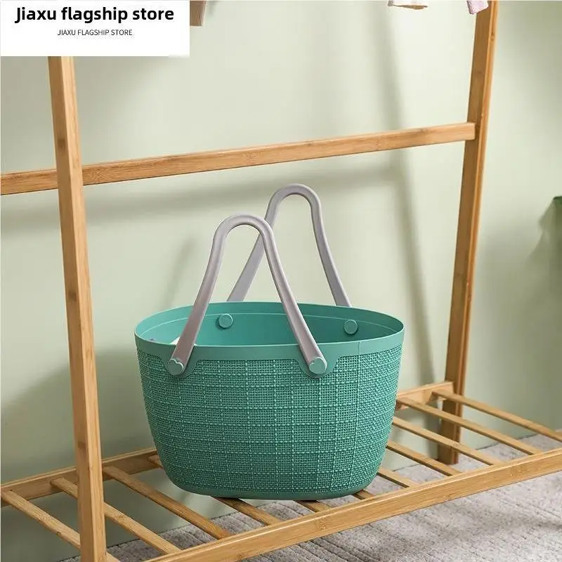 Large Size Swimming Handheld Basket Eco-friendly Shopping Basket Picnic Basket Vegetable Basket Bath Basket Outdoor Basket
