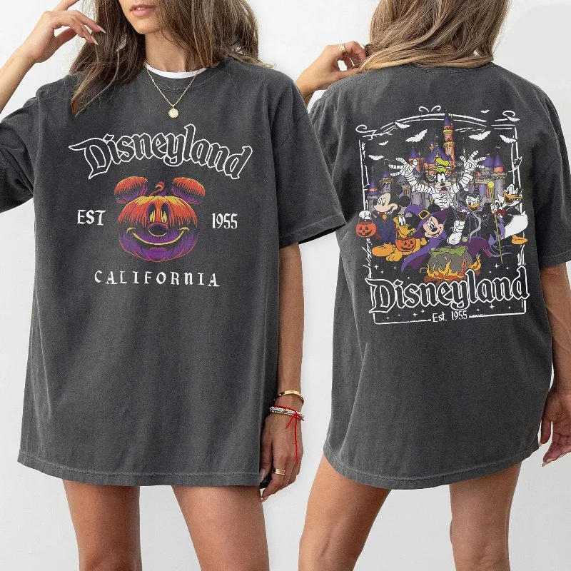 

Disneyland Est. 1955 Halloween Shirt 2 Sided Disney Halloween Shirt Oogie Boogie Bash Party Shirt