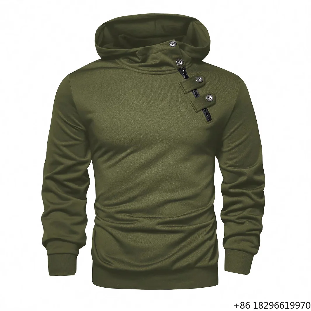 Solid Color Loose Comfortable Casual and Fashionable Men's Hooded Sweatshirt