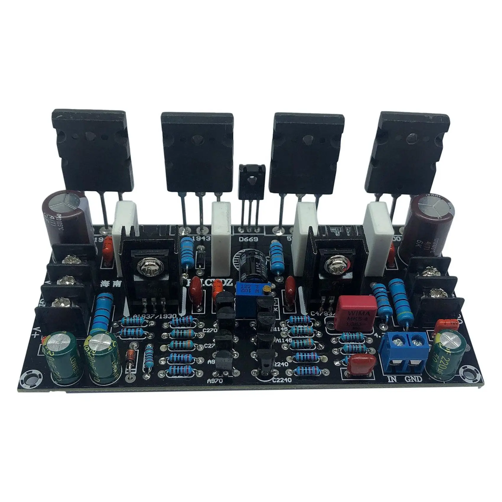 

A96T 5X Mono Power Amplifier Board 1943+5200 High Power 200W After Tube Amp Board