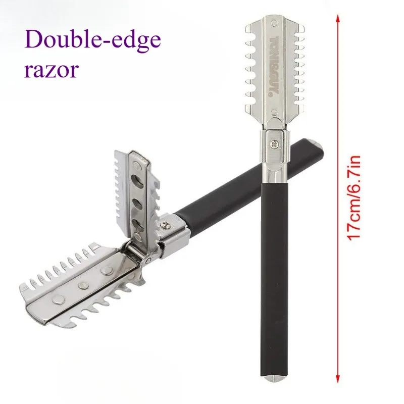Profession Double-Edge Shaving Haircut Razor Knife Blades Manual Hair Cutting Tools Beard Trimmer Barbershop Styling Accessories