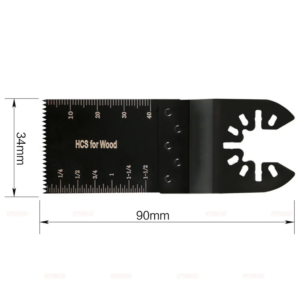 STONEGO 34mm Oscillating Saw Blade - High Carbon Steel Coarse Cutter for Straight Cuts - Woodworking Oscillating Multi Tool